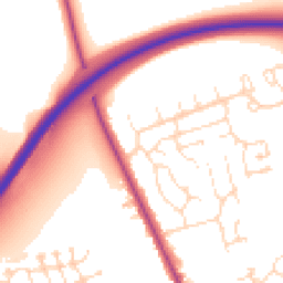 Daytime road noise heatmap for LN1 3QH