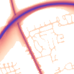Daytime road noise heatmap for LN1 3TR