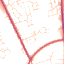 Daytime road noise heatmap for LN1 3UN