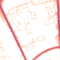 Daytime road noise heatmap for LN1 3WB