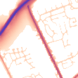 Daytime road noise heatmap for LN1 3XL