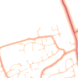 Daytime road noise heatmap for LN1 4AB