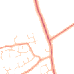 Daytime road noise heatmap for LN1 4AL