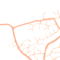 Daytime road noise heatmap for LN1 4AS