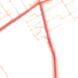 Daytime road noise heatmap for LN10 6AA