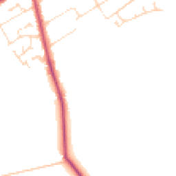 Daytime road noise heatmap for LN10 6AS