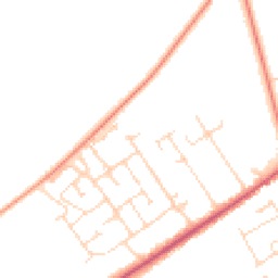 Daytime road noise heatmap for LN10 6BA