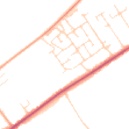 Daytime road noise heatmap for LN10 6PJ