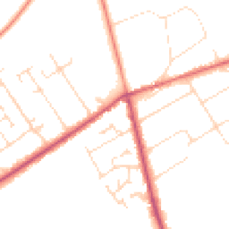 Daytime road noise heatmap for LN10 6RU