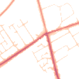 Daytime road noise heatmap for LN10 6RW