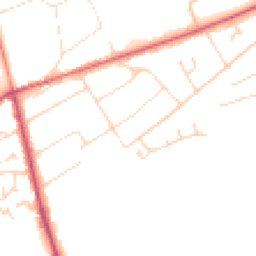 Daytime road noise heatmap for LN10 6TG