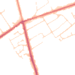 Daytime road noise heatmap for LN10 6TH