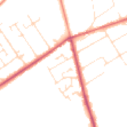 Daytime road noise heatmap for LN10 6TS