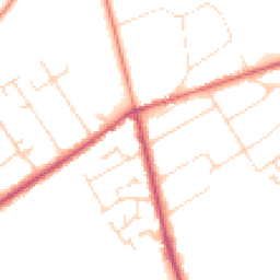 Daytime road noise heatmap for LN10 6TT