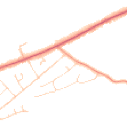 Daytime road noise heatmap for LN10 6YB