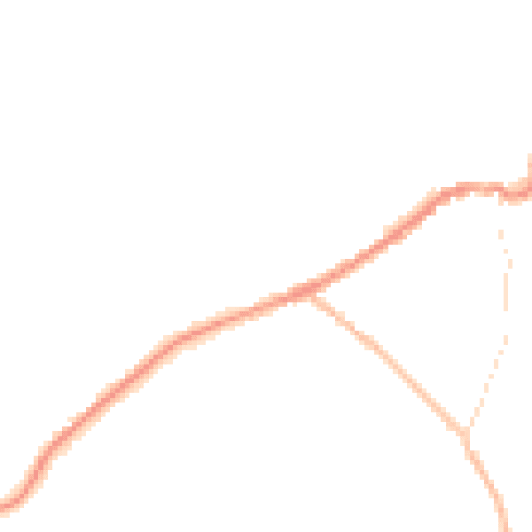 Night-time road noise heatmap for LN13 0AA