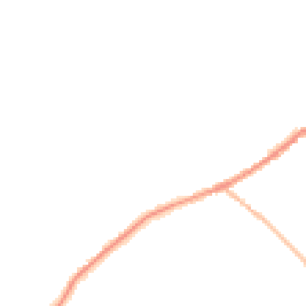 Night-time road noise heatmap for LN13 0AE