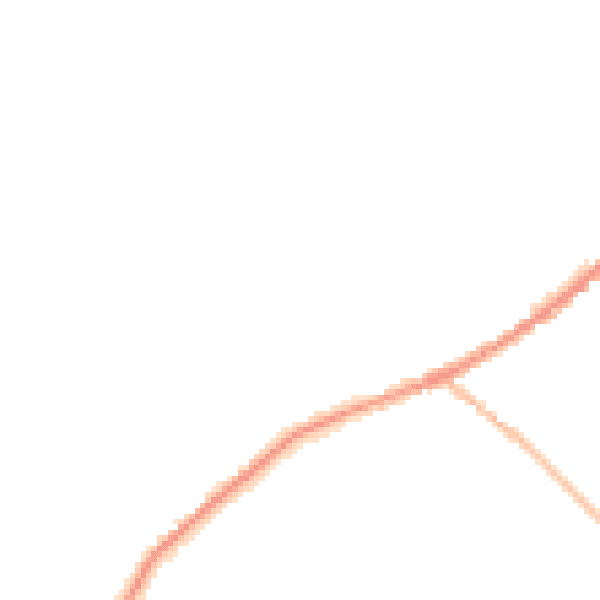 Night-time road noise heatmap for LN13 0AG
