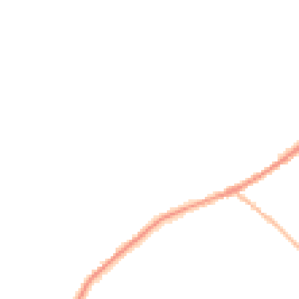 Night-time road noise heatmap for LN13 0AQ