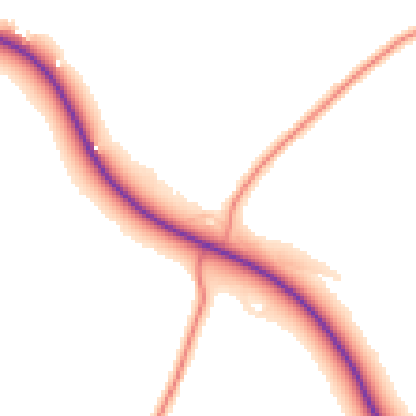 Daytime road noise heatmap for LN13 0AU