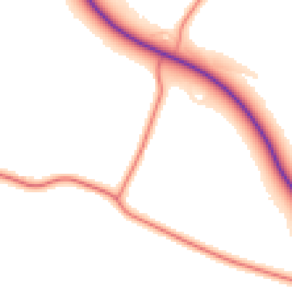 Daytime road noise heatmap for LN13 0AX
