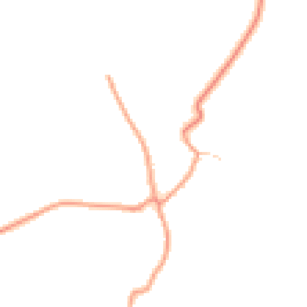 Daytime road noise heatmap for LN13 0BE