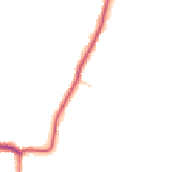 Daytime road noise heatmap for LN13 0BN