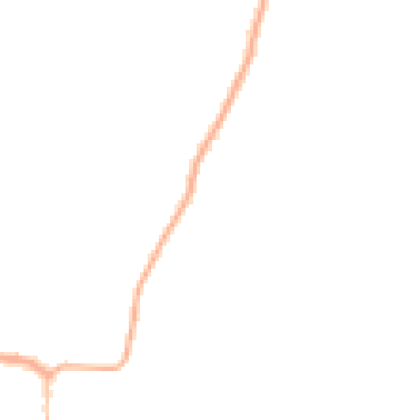 Night-time road noise heatmap for LN13 0BN
