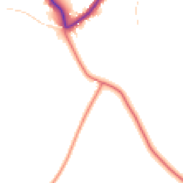 Daytime road noise heatmap for LN13 0DF