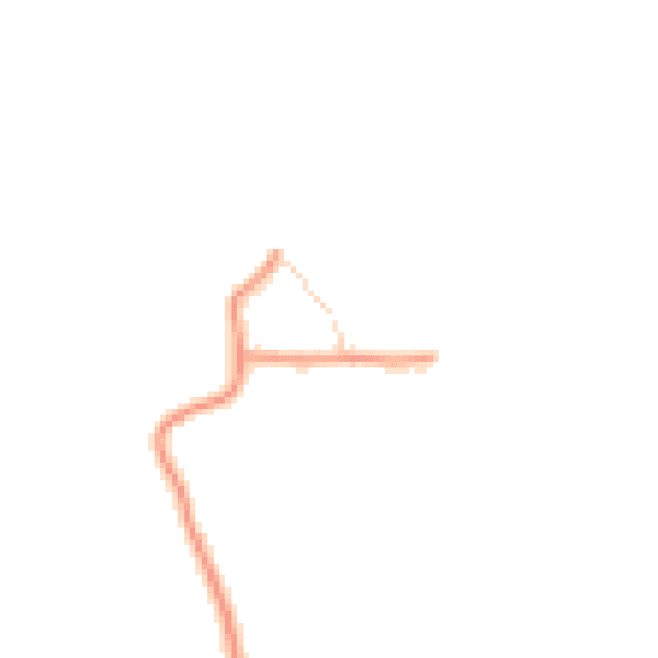 Daytime road noise heatmap for LN13 0DJ