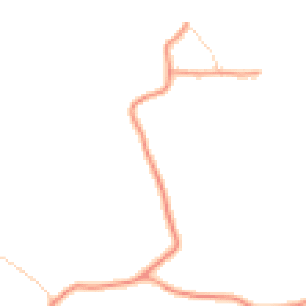 Daytime road noise heatmap for LN13 0DR