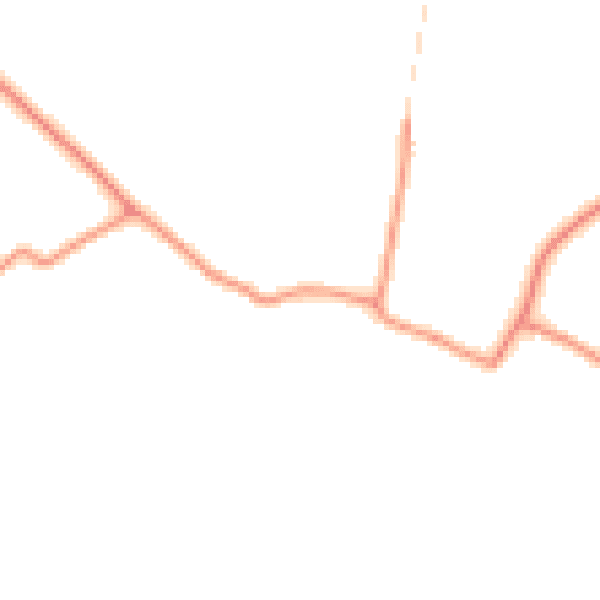 Daytime road noise heatmap for LN13 0DU