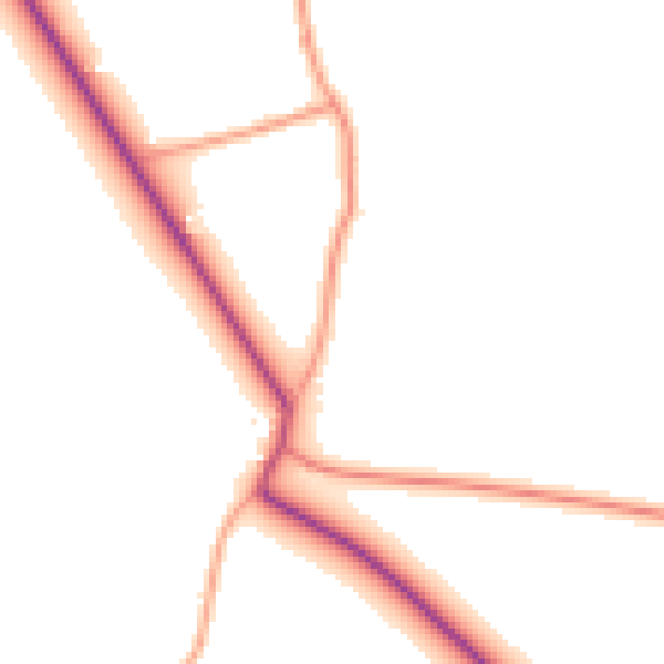 Daytime road noise heatmap for LN13 0HF