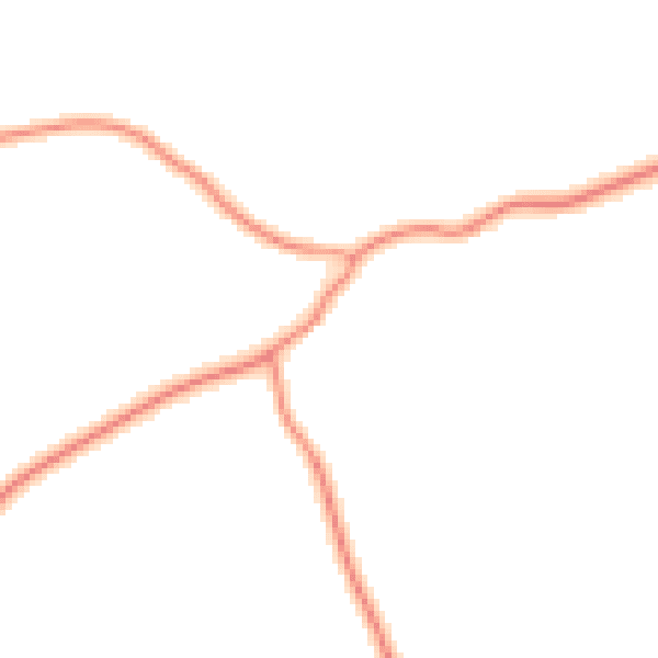 Daytime road noise heatmap for LN13 0HJ
