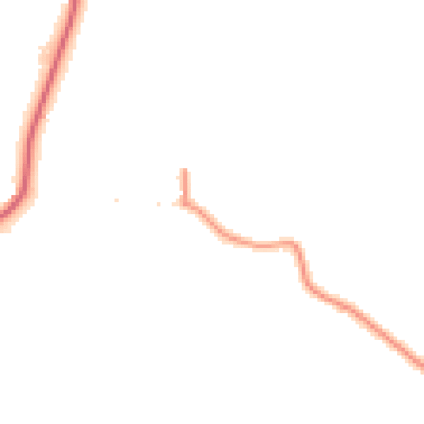 Daytime road noise heatmap for LN13 0JG