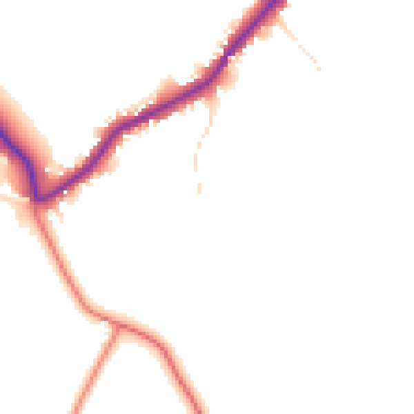 Daytime road noise heatmap for LN13 0LH