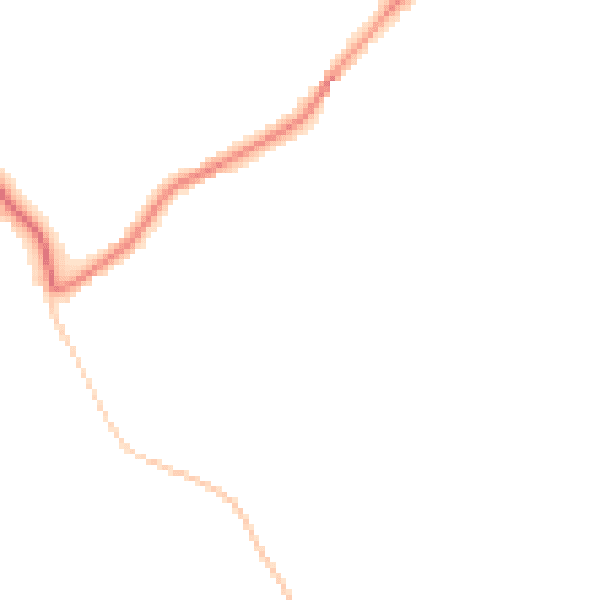 Night-time road noise heatmap for LN13 0LH