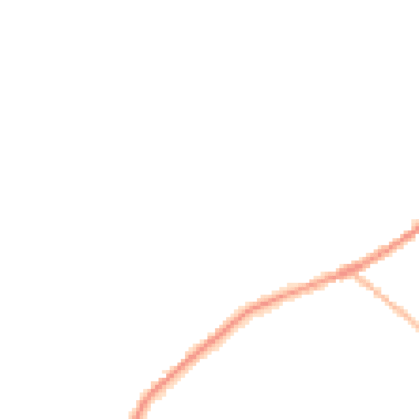 Night-time road noise heatmap for LN13 0PU