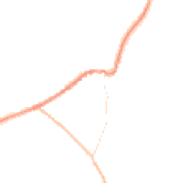 Night-time road noise heatmap for LN13 9AL