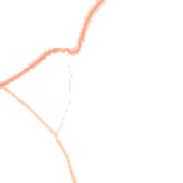 Night-time road noise heatmap for LN13 9BN