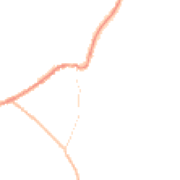 Night-time road noise heatmap for LN13 9BW