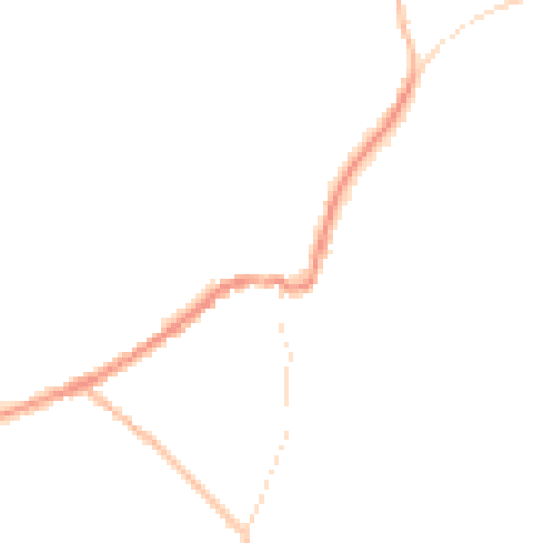 Night-time road noise heatmap for LN13 9DS