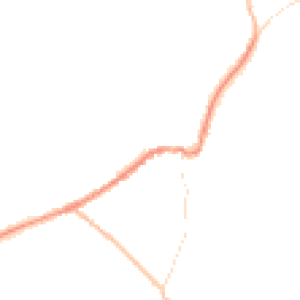 Night-time road noise heatmap for LN13 9EP