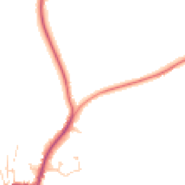 Daytime road noise heatmap for LN13 9EW