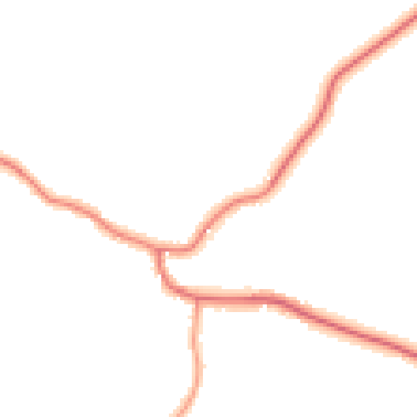Daytime road noise heatmap for LN13 9PX