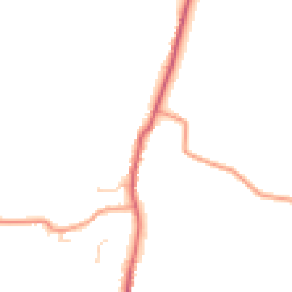 Daytime road noise heatmap for LN13 9RG