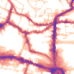 Daytime road noise heatmap for LN2 1AF