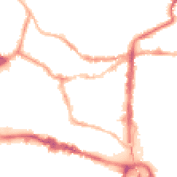 Night-time road noise heatmap for LN2 1AF