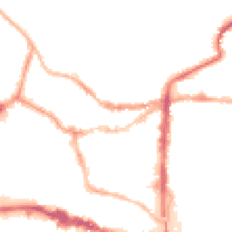 Night-time road noise heatmap for LN2 1AL