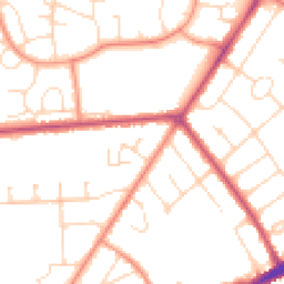 Daytime road noise heatmap for LN2 1AU